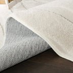 Pearl Cream Waves Washable Rug - Rugsco.ca