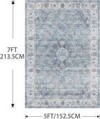 Floral Vintage Rug Living Room and Bedroom