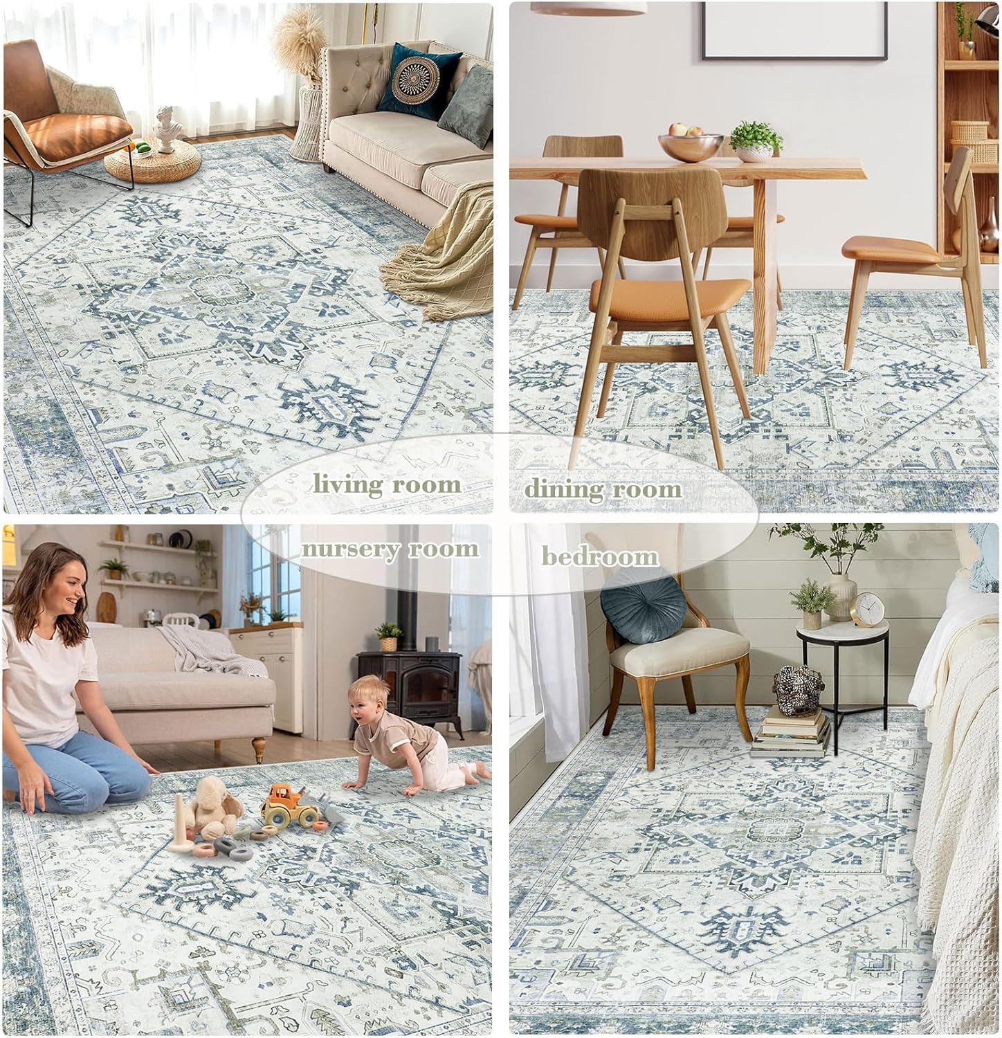 Persian Rug Living Room and Bedroom