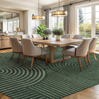 Green Boho Rug Rusgco