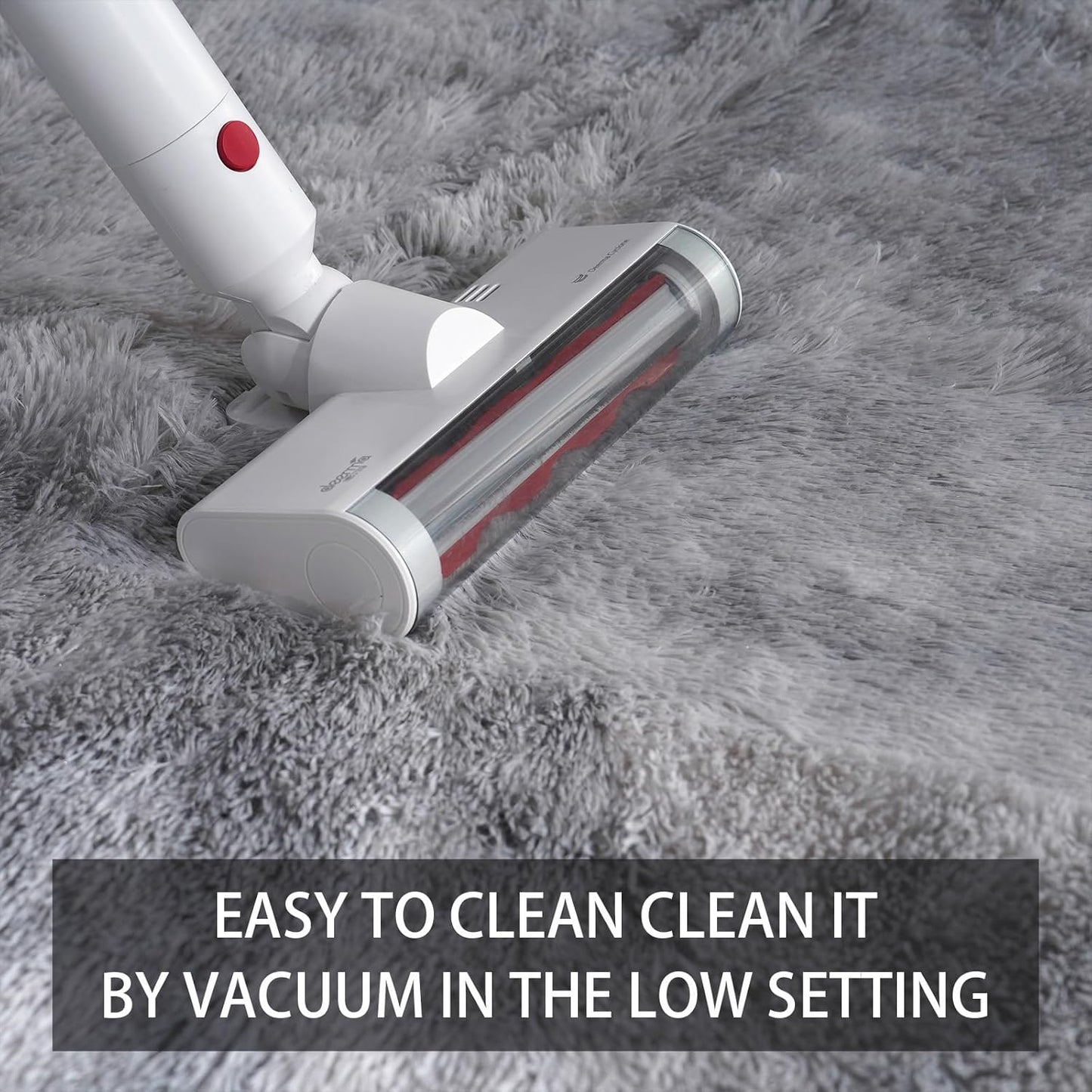 Shag Rug Large Size Cloud Grey Fluffy Machine Washable Area Rug