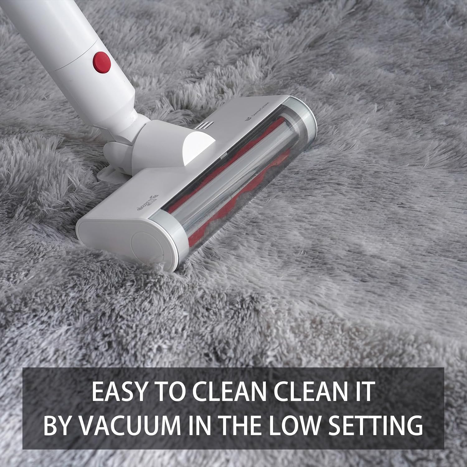 Shag Rug Large Size Cloud Grey Fluffy Machine Washable Area Rug