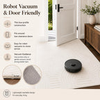 Circles Cream Washable Rug - Rugsco.ca