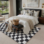 Checkerd Shag Rug