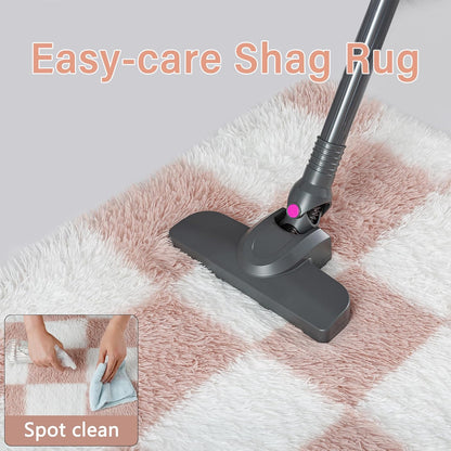 Checkerd Shag Rug