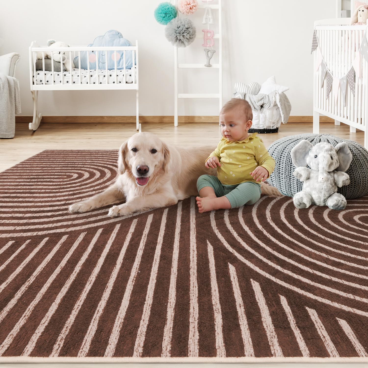 Brown Boho Rug Rusgco