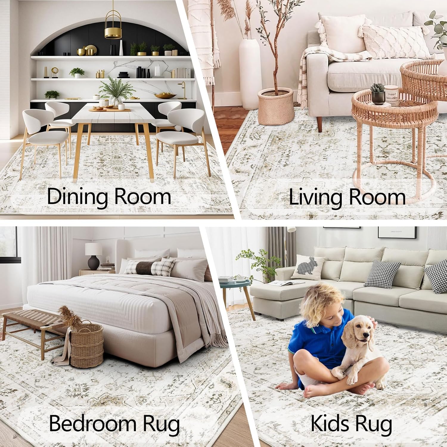 Persian Rug Living Room and Bedroom