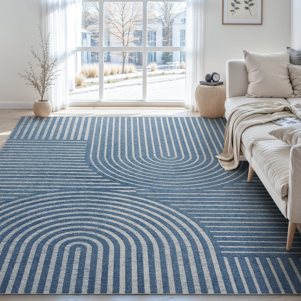 Blue Boho Rug Rusgco