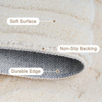 Arch Cream Boho Washable Rug - Rugsco.ca