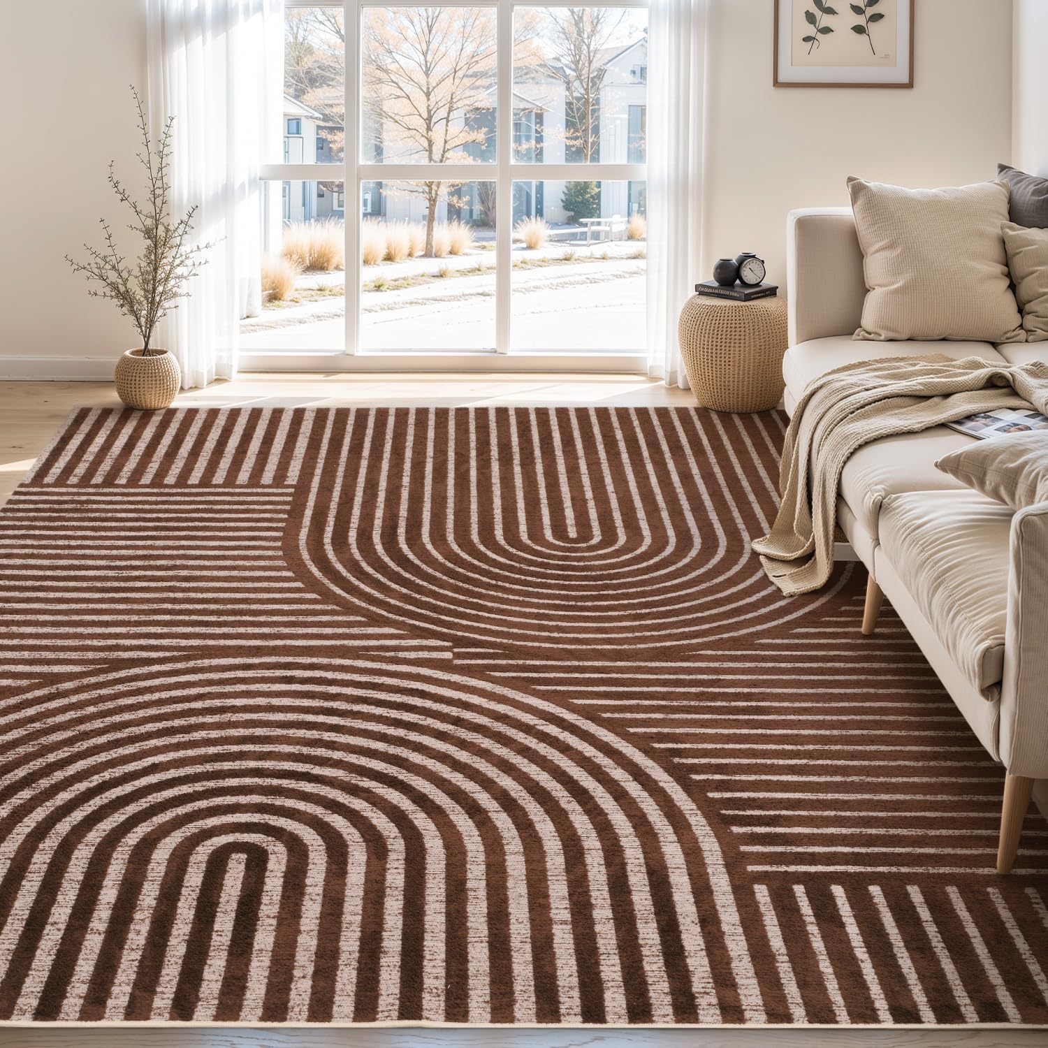 Brown Boho Rug Rusgco