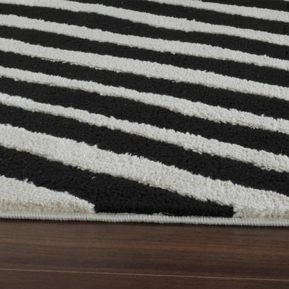 Boho Rug 4x6 High Quality Zebra White and Black Area Rug