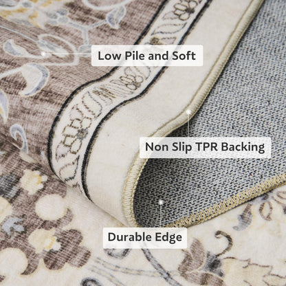 Floral Vintage Rug Living Room and Bedroom