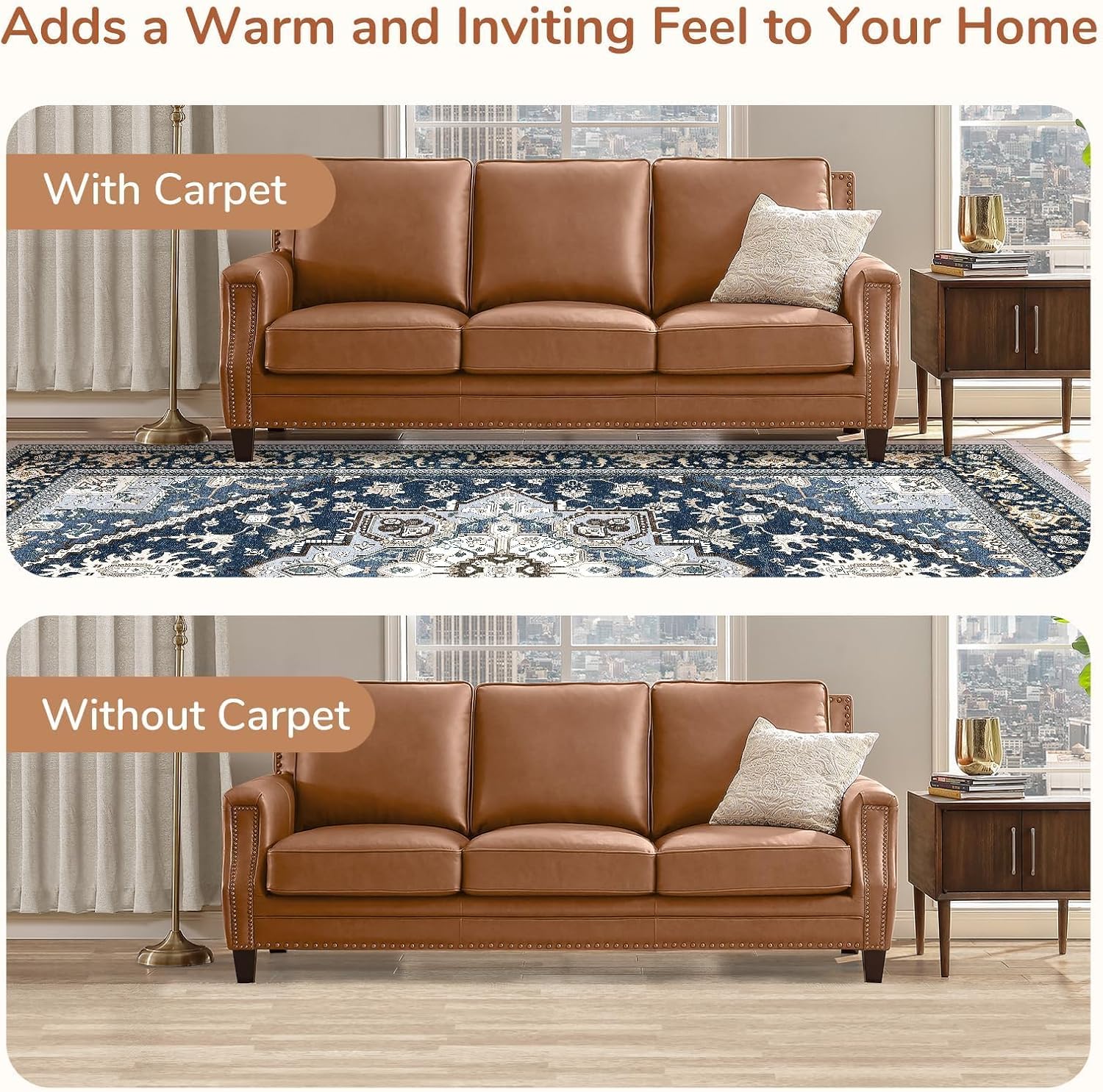 Persian Rug Living Room and Bedroom