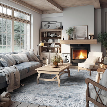 Floral Vintage Rug Living Room and Bedroom