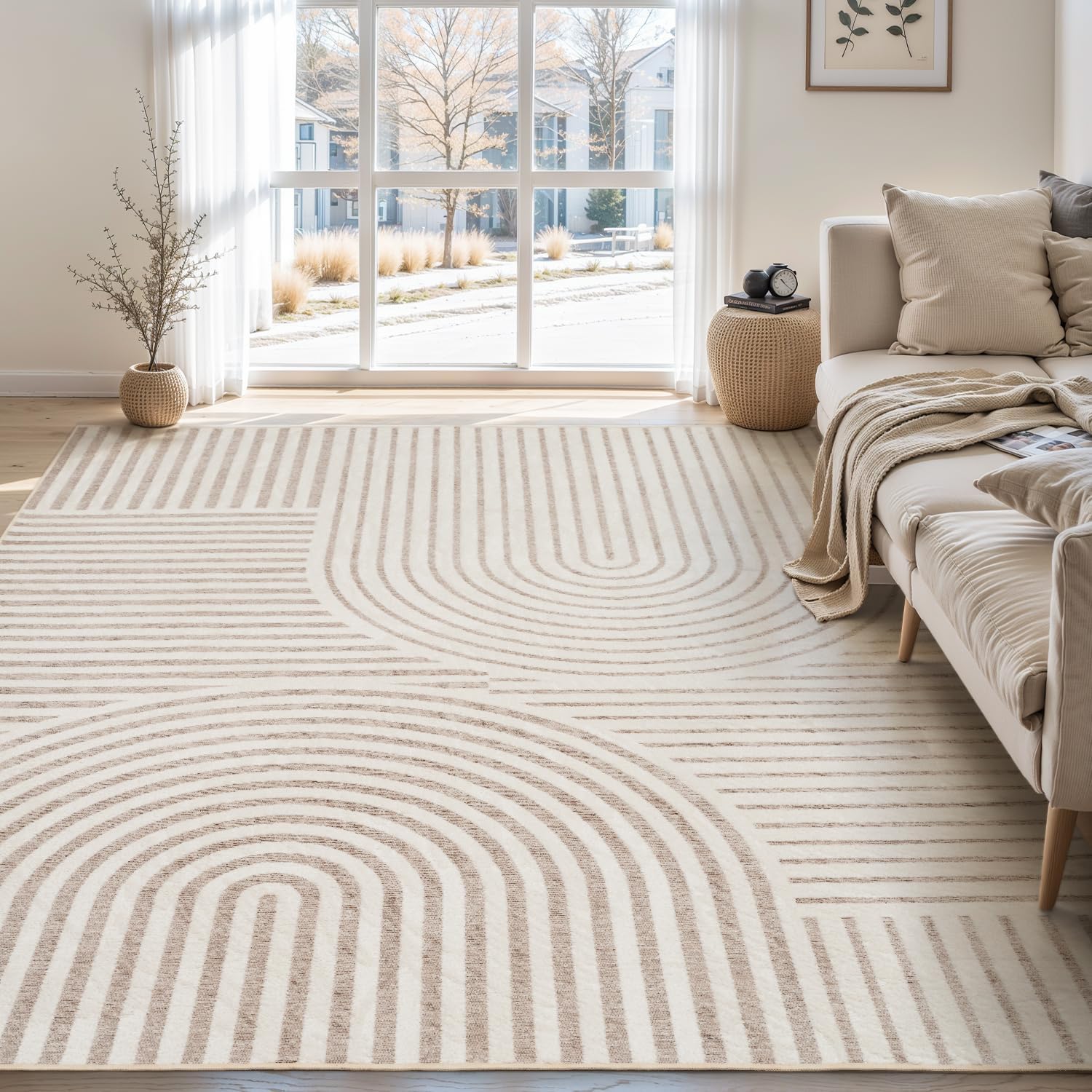 Beige Boho Rug Rusgco
