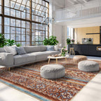 Multi Color Moroccan Boho Washable Rug - Rugsco.ca