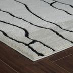 Boho Rug 4x6 High Quality White and Black Area Rug