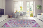 Joy Rug Collection Traditional Rug 5x7 Floral Patterned Pink Multicolor Area Rug
