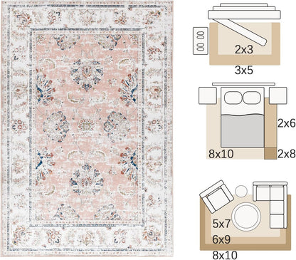 Pink Rug Living Room  Kitchen and Bedroom