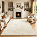 Arch Cream Boho Washable Rug - Rugsco.ca