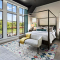 Modern Washable Rug Boho Inspired Non-Slip Multicolor Area Rug Carpet