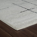 Boho Rug 4x6 High Quality Abstract White and Black Area Rug