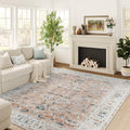 Vintage Beige Orange Rug Living Room  Kitchen and Bedroom