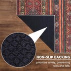 Turkish Rug Ethnic Patterned Red Boho Living Room  Kitchen and Bedroom