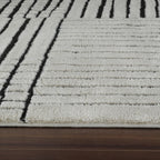 Boho Rug 4x6 High Quality Geometric White and Black Area Rug