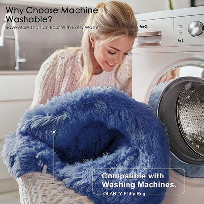 Round Fluffy Rugs Living Room & Bedroom Rug & Kids Room - rgc-00190