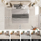 Beige Boho Rug Rusgco