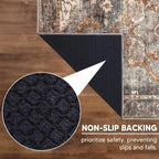 Turkish Rug Ethnic Patterned Grey Copper Boho Living Room  Kitchen and Bedroom