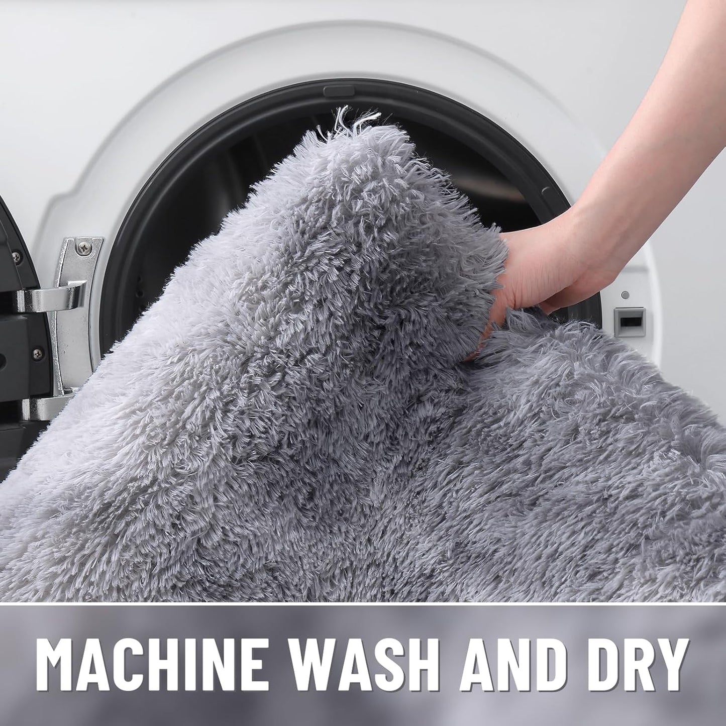 Rugsco Shag Rug Selection, Fluffy, Cozy & Machine Washable - rgc003