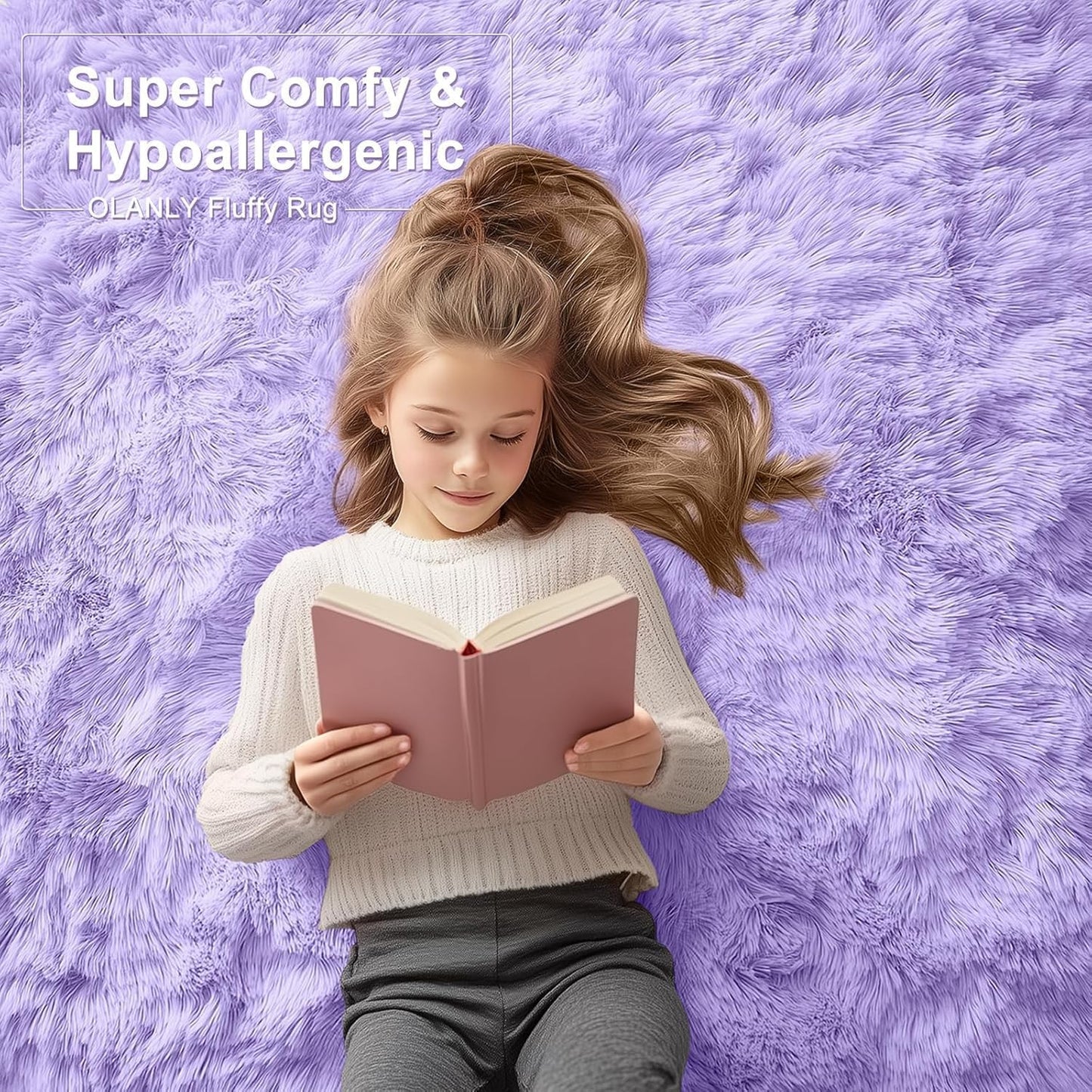 Rugsco Shag Rug Selection, Fluffy, Cozy & Machine Washable - rgc003