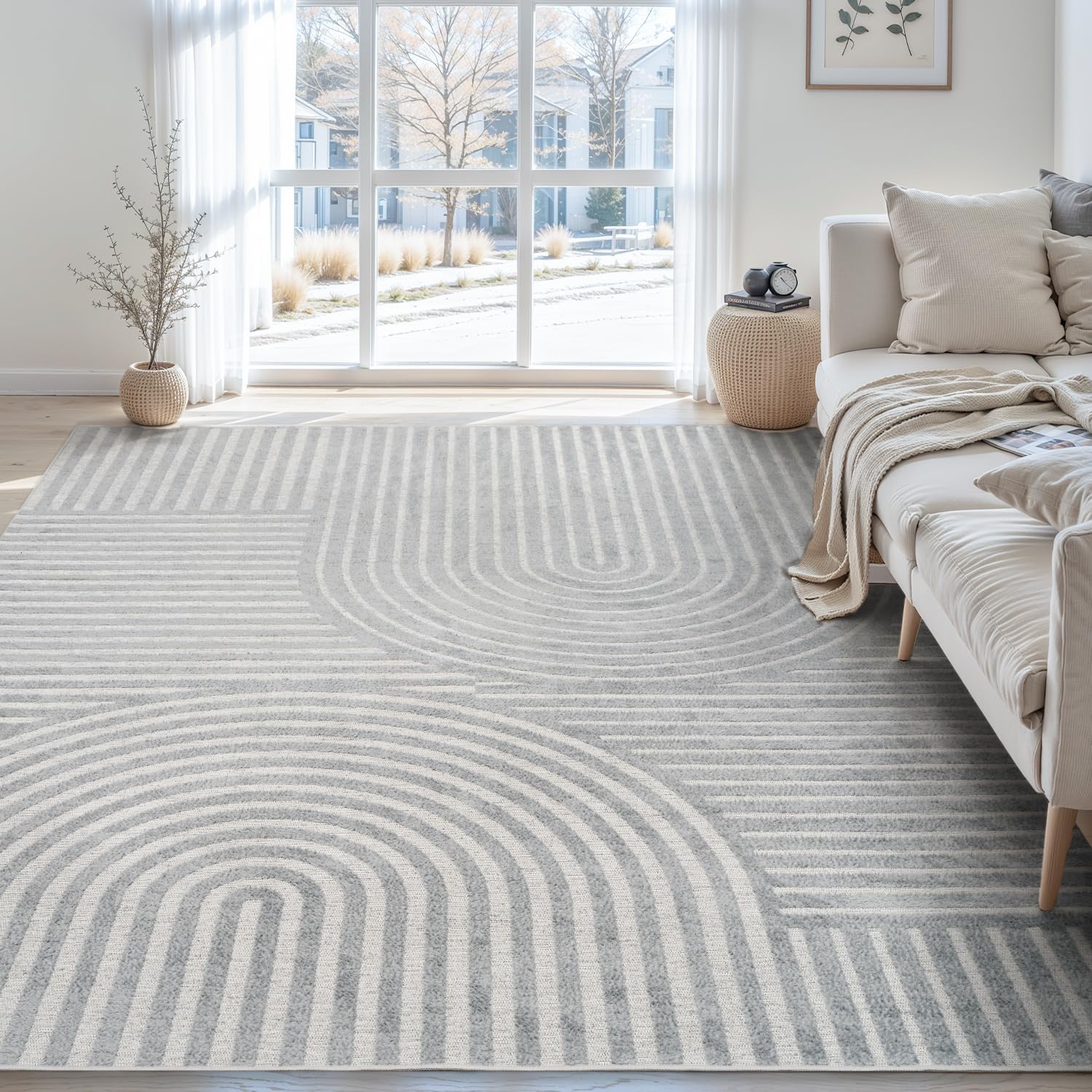 Grey Boho Rug Rusgco
