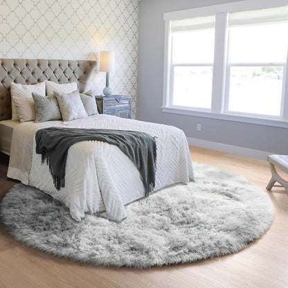 Round Fluffy Rugs Living Room & Bedroom Rug & Kids Room - rgc-00190