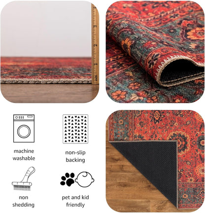 Turkish Rug Red Living Room  Kitchen and Bedroom