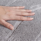 Pearl Grey Waves Washable Rug - Rugsco.ca