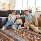 Multi Color Moroccan Boho Washable Rug - Rugsco.ca
