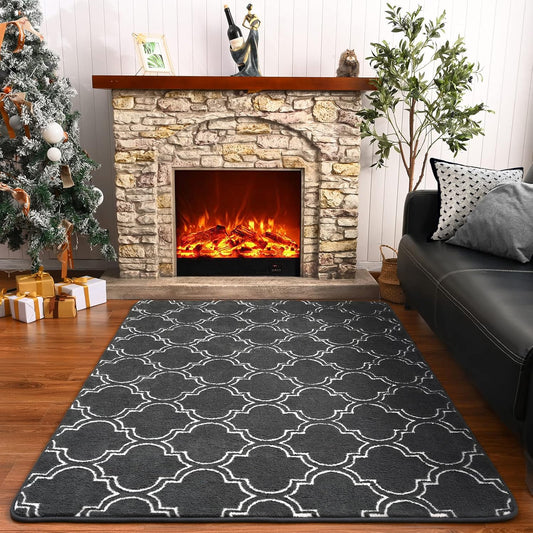 Black And White Area Rug