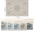 Boho Rug Beige Brown Non Slip Modern  Living Room Kitchen and Bedroom