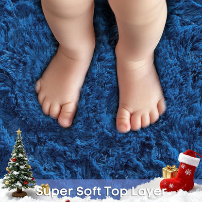 Round Fluffy Rugs Living Room & Bedroom Rug & Kids Room - rgc-00190