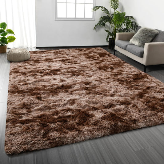Area Rug Brown Shag