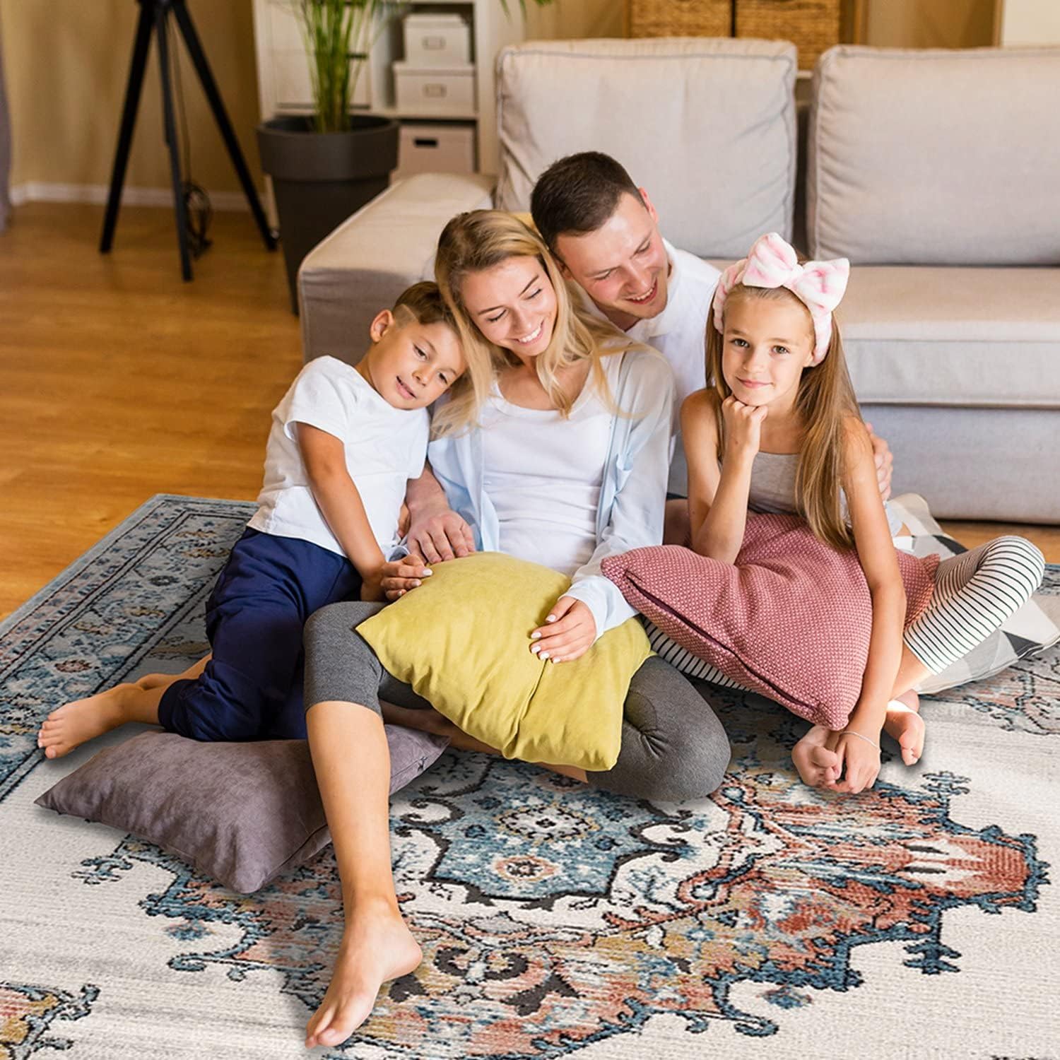 Persian Rug Traditional Patterned Multicolor Area Rug 