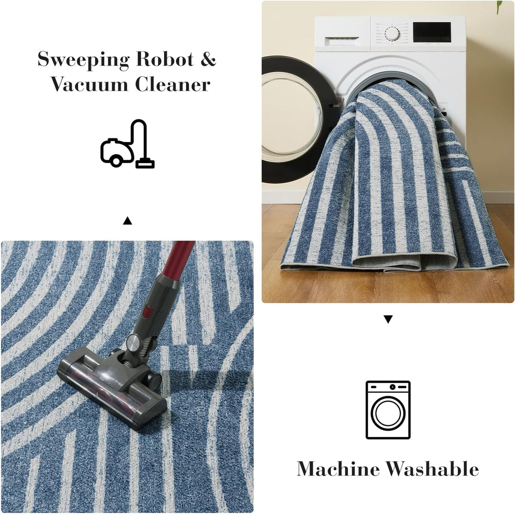 Blue Boho Rug Rusgco