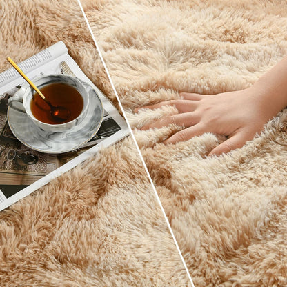Cloud Beige Shag Rug, Modern Elegance Cozy  and Soft Area Rug - rgc004