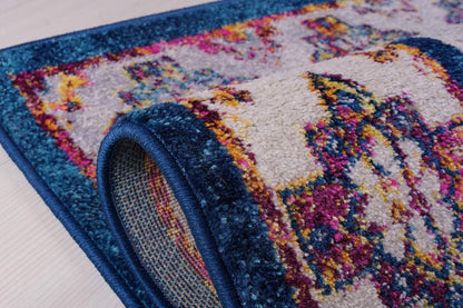 Joy Rug Collection Nazar Area Rug 5x7 Tribal Patterned Purple Multicolor  Area Carpet  