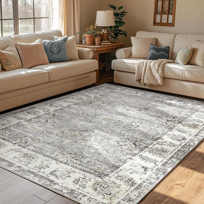 Vintage Grey Rug Living Room  Kitchen and Bedroom