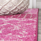 Bohemian Rug Classic 4x6 Pink and White Area Carpet