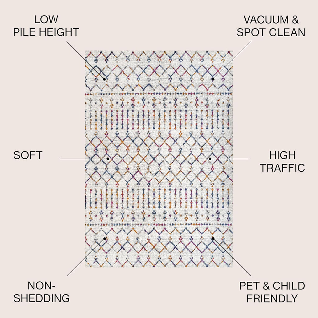 Bohemian Rug Classic 4x6 Beige and Colors Area Carpe